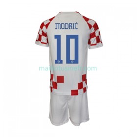 Maillot de Foot Croatie Modrić 10 Domicile Coupe du monde 2022 - Enfant